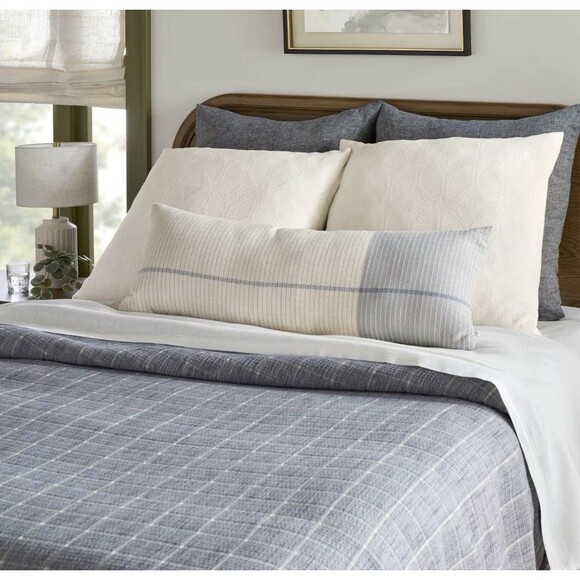 Hearth & Hand w/ Magnolia 26x26 Trellis Euro Bed Pillow Cream NEW - Picture 2 of 6